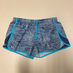 Under Armour Women's Blue Patterned Shorts